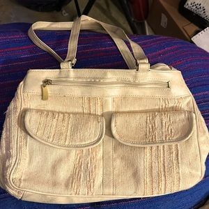 Fabrique Aux from china good solid leather and canvas strap purse
